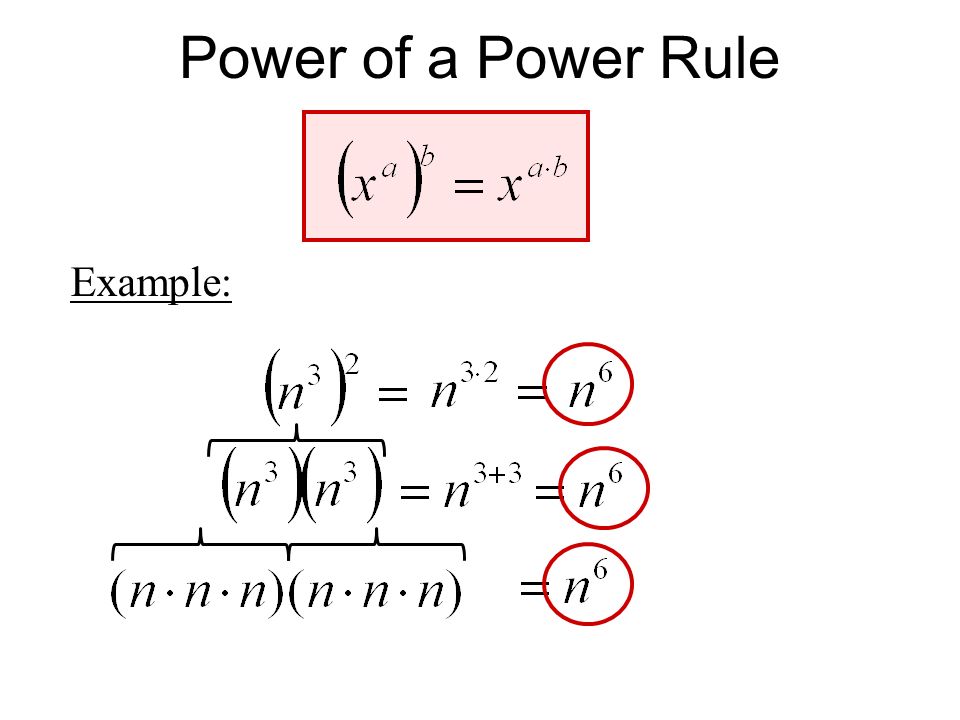 Power of a Power Rule Example: