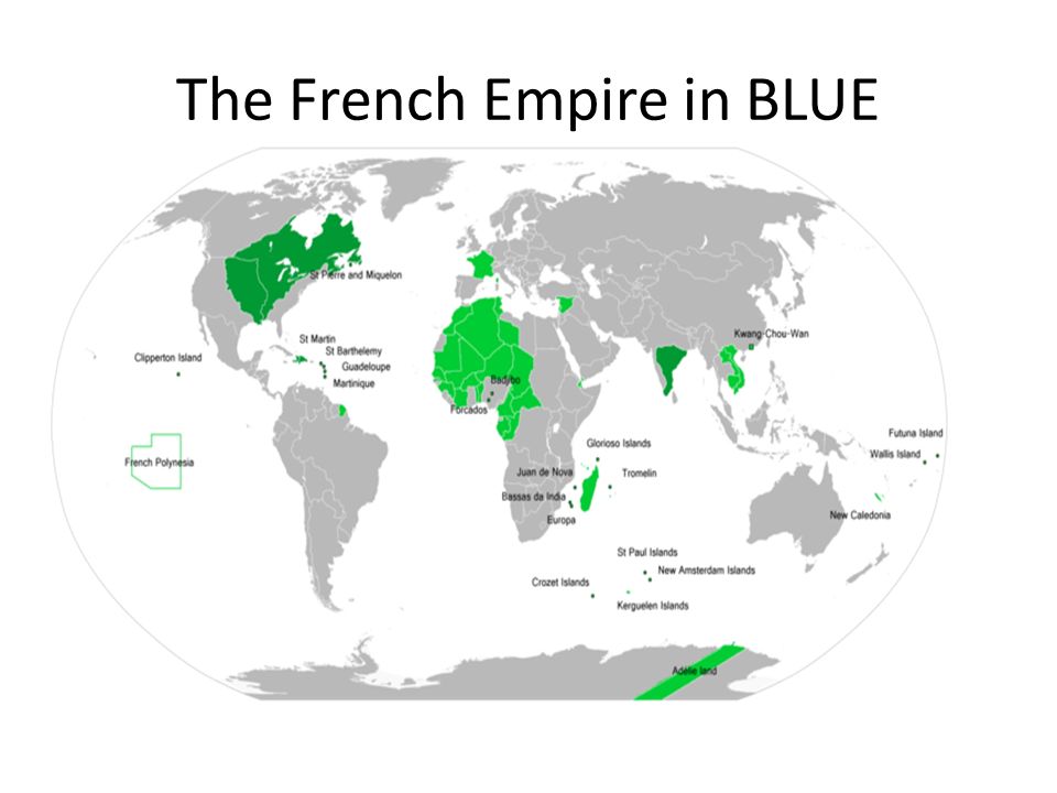 The French Empire in BLUE