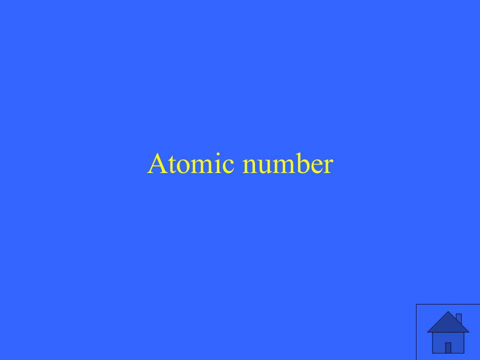 Atomic number
