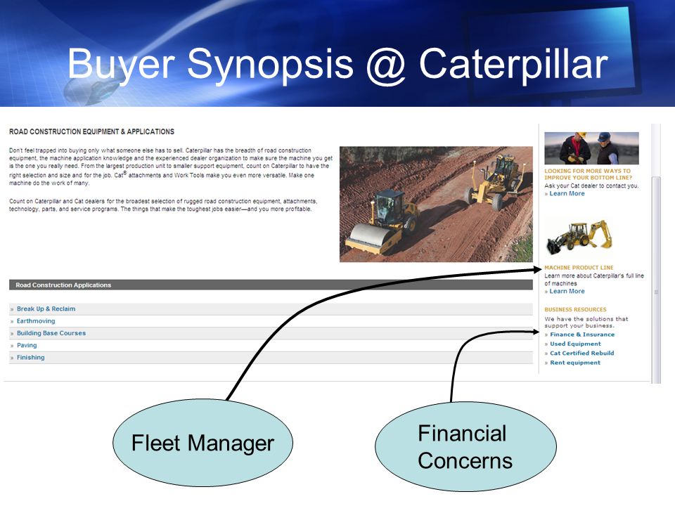 Buyer Caterpillar Fleet Manager Financial Concerns