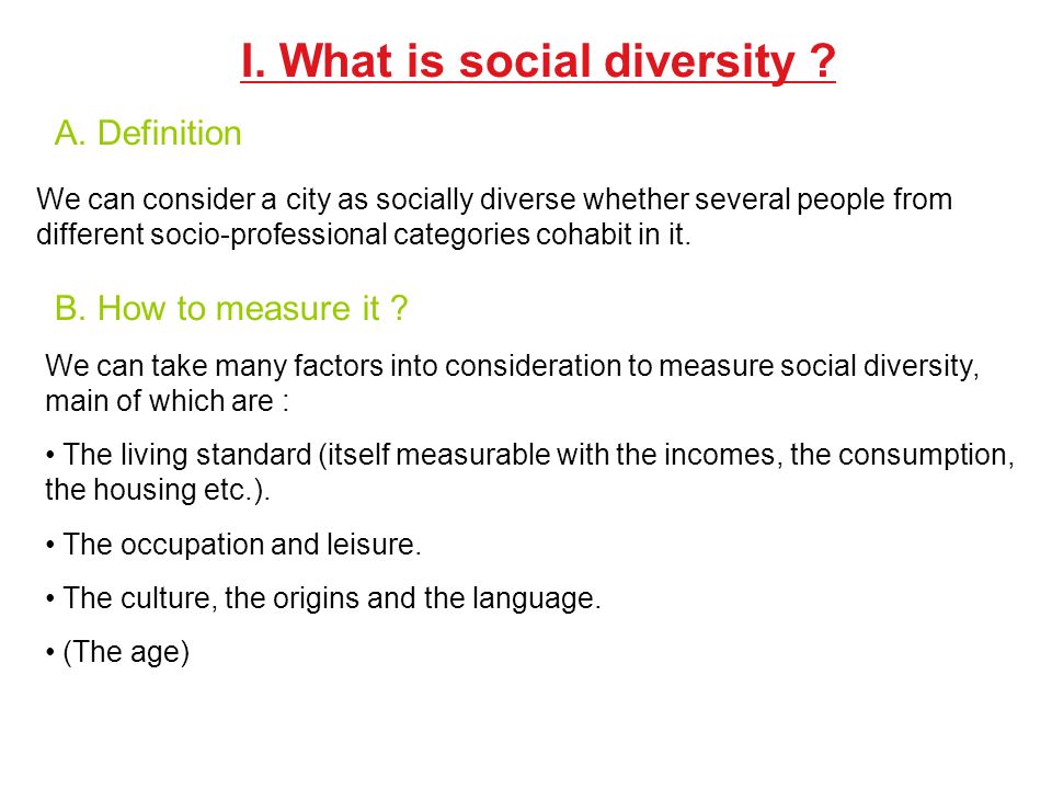 social diversity