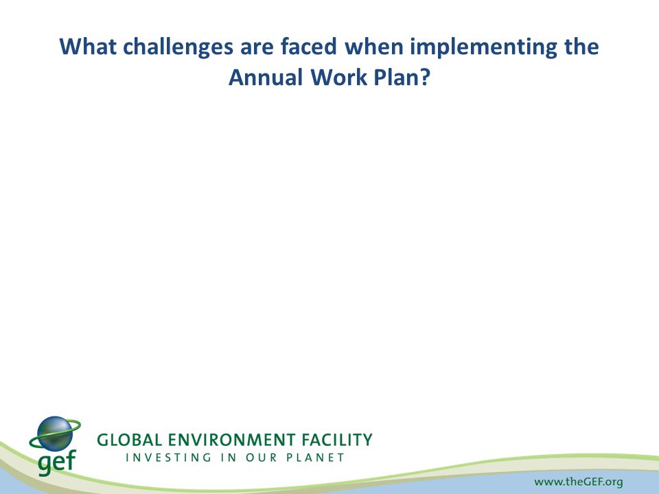 What challenges are faced when implementing the Annual Work Plan