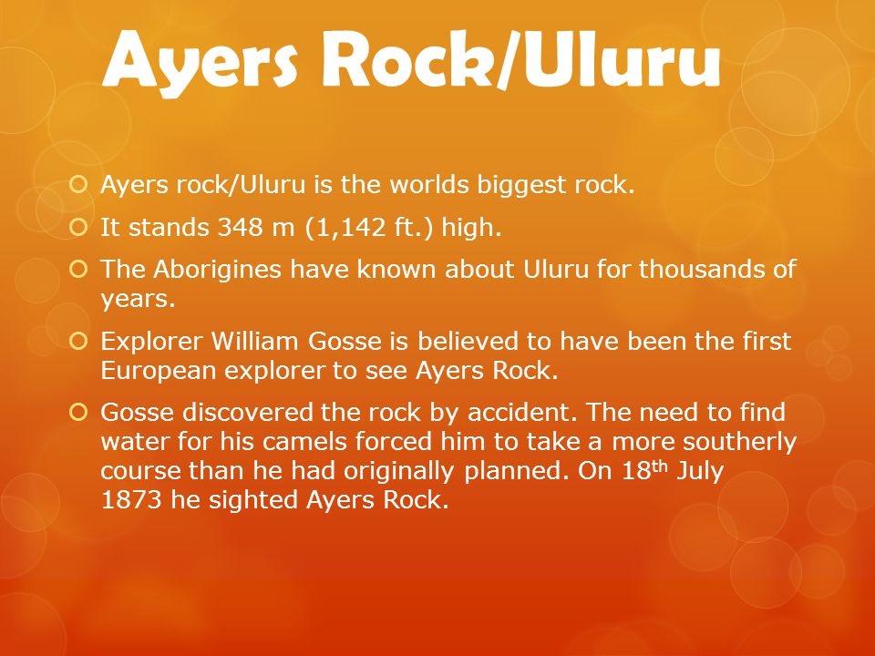 Ayers rock/Uluru