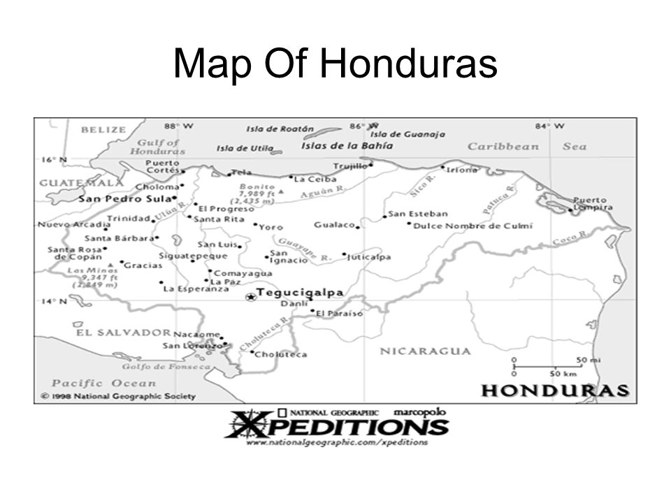 Map Of Honduras