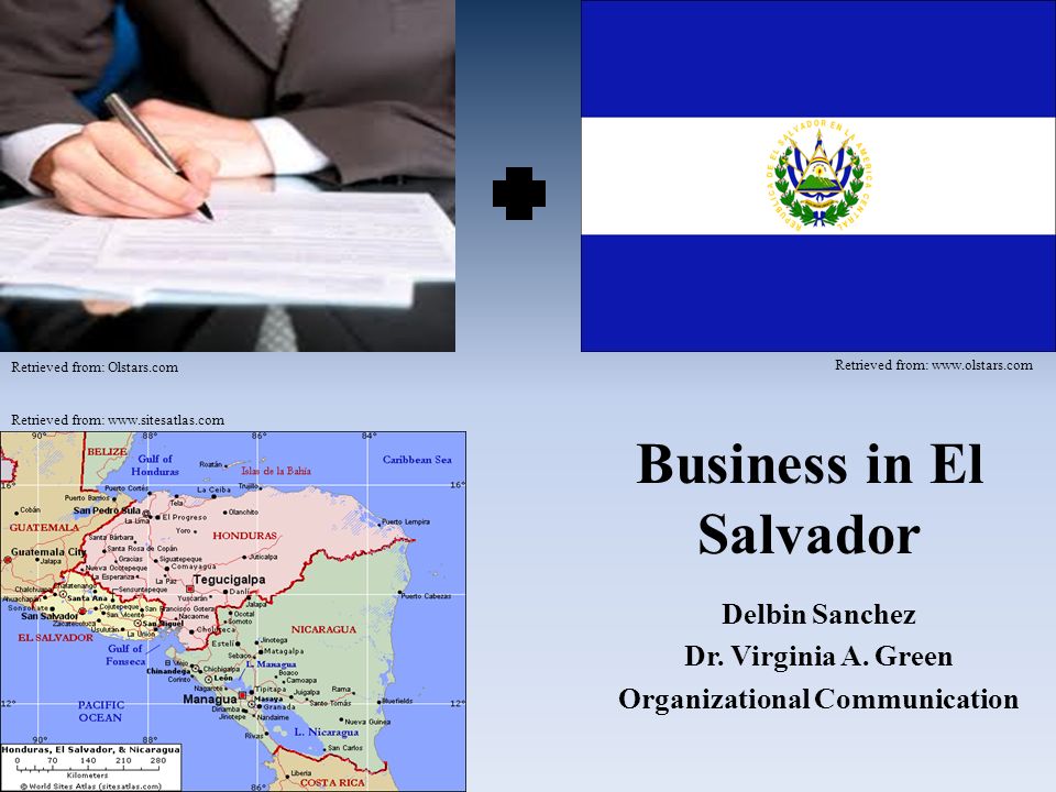 Business in El Salvador Delbin Sanchez Dr. Virginia A.