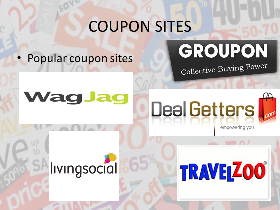 COUPON SITES Popular coupon sites