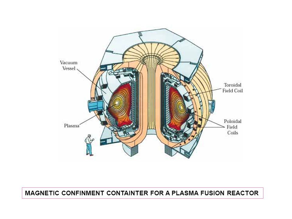 MAGNETIC CONFINMENT CONTAINTER FOR A PLASMA FUSION REACTOR
