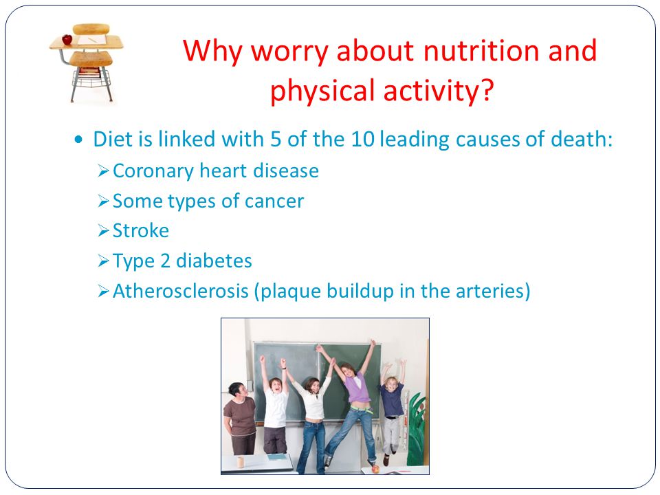 Why worry about nutrition and physical activity.