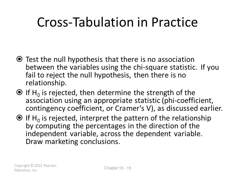 cross-tabulation while a frequency distribution describes one