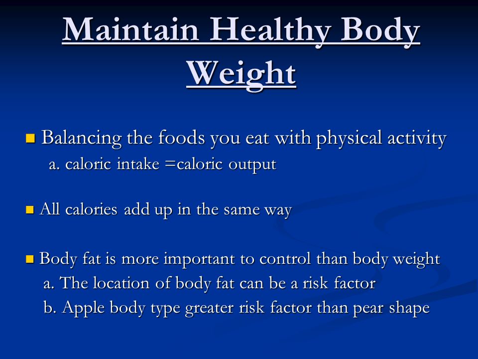 Balancing the foods you eat with physical activity Balancing the foods you eat with physical activity a.