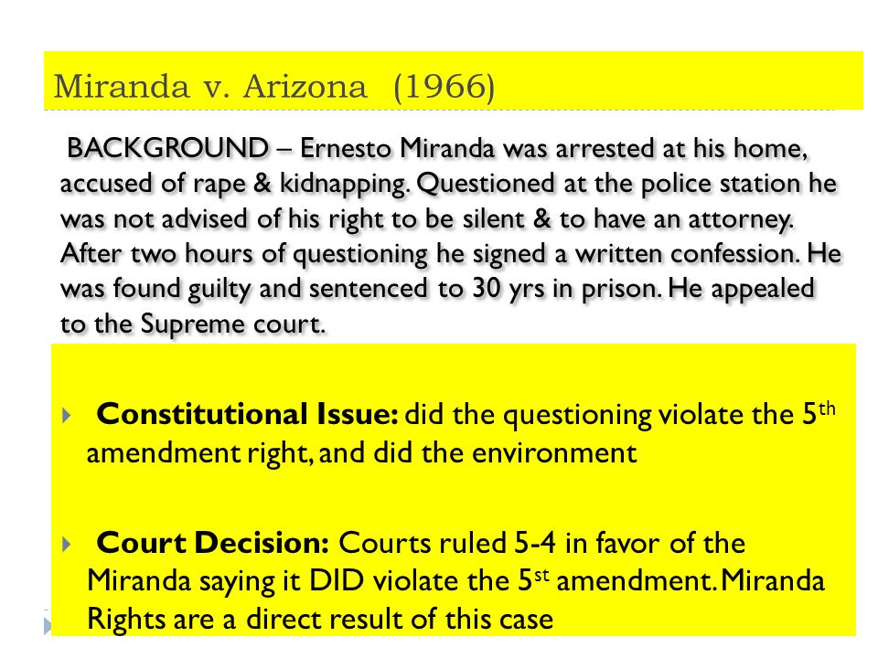 Worksheets Landmark Supreme Court Cases Worksheet landmark supreme court cases notes read the background aloud miranda v arizona 1966 constitutional issue did questioning violate the