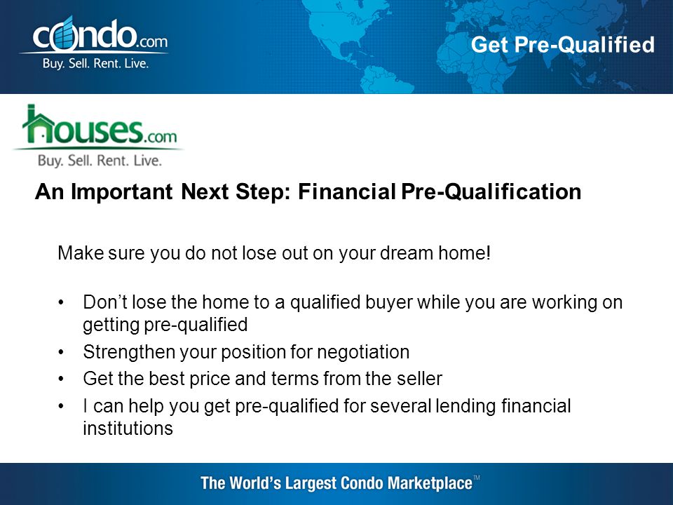 Make sure you do not lose out on your dream home.