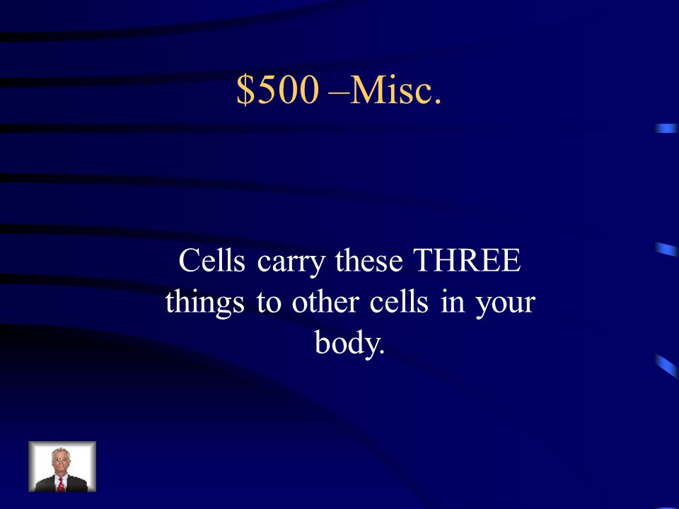 Misc.-$400 What is the cell dies