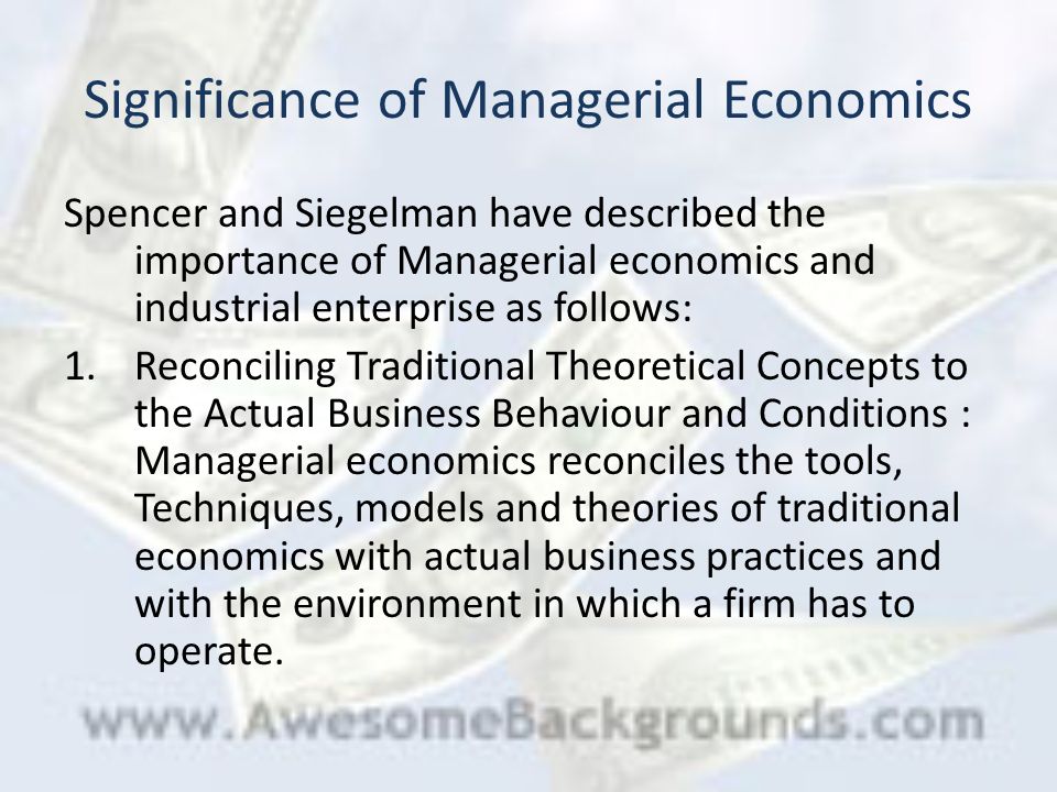 Managerial economics essay