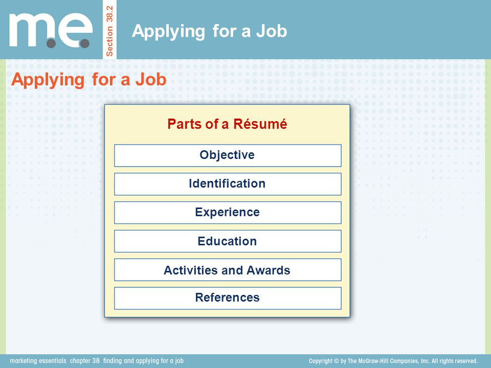 objective in finding a job