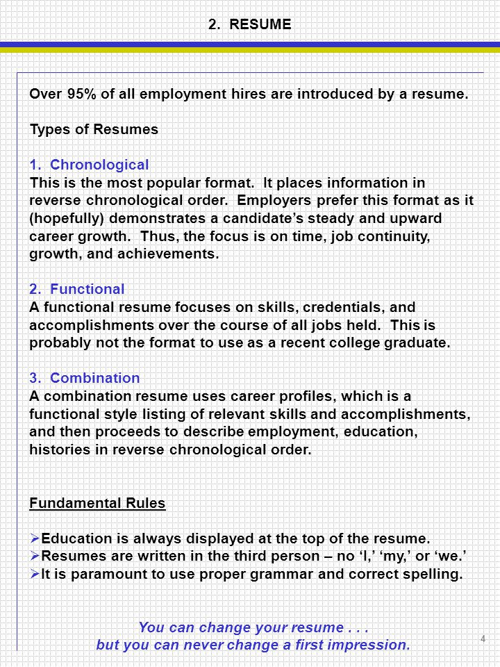 functional style resumes