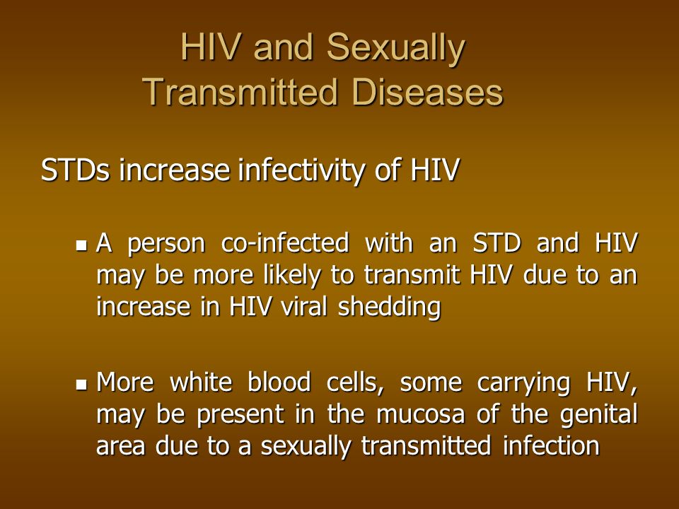 HIV and Sexually Transmitted Diseases