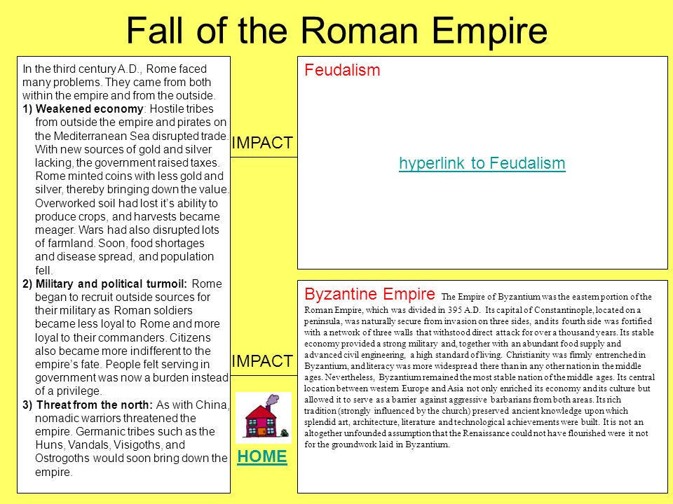 Essay on the rise and fall of the roman empire
