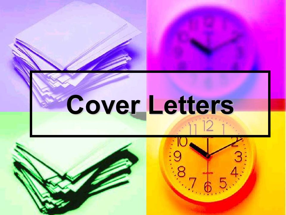 Cover Letters