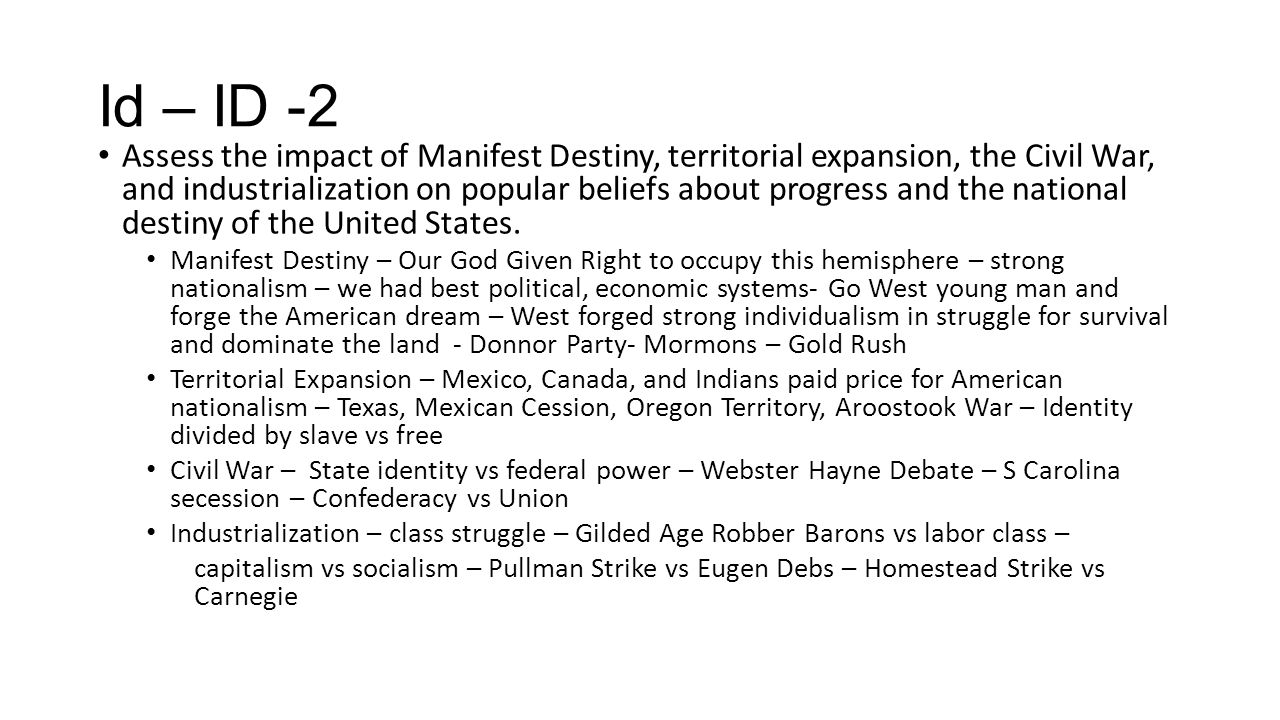 worksheet Manifest Destiny Worksheet bagpipe b beliefs ideas culture a america in the world id 2 assess impact of manifest destiny territorial expansion the