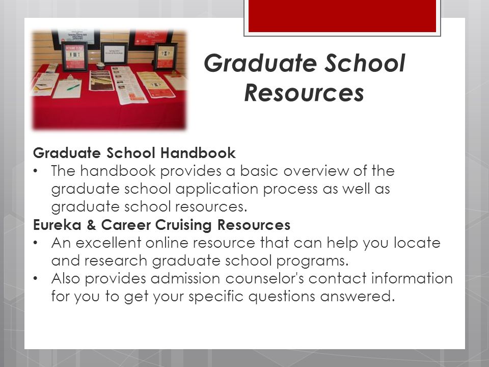 graduate school resources