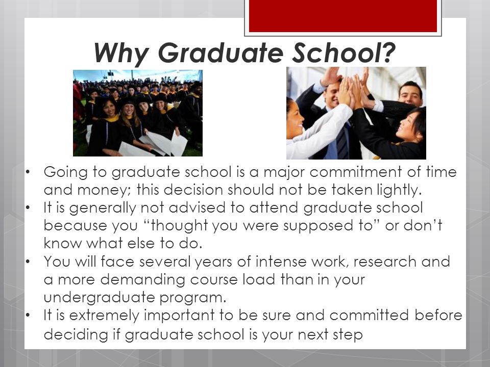 should i go to graduate school