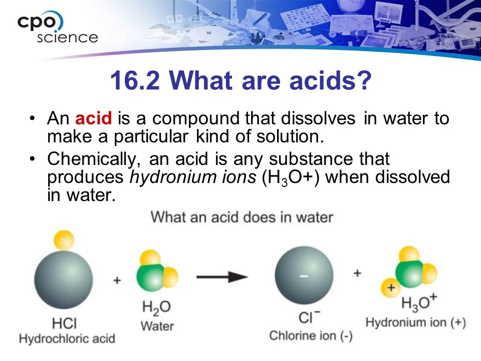 16.2 What are acids.
