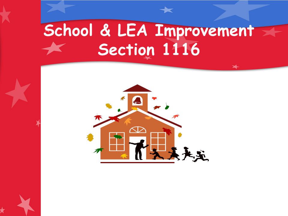 School & LEA Improvement Section 1116