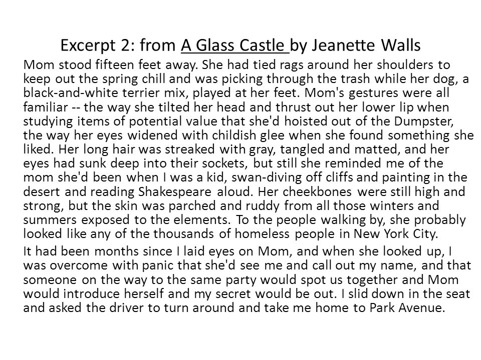 Image result for excerpt from glass castle