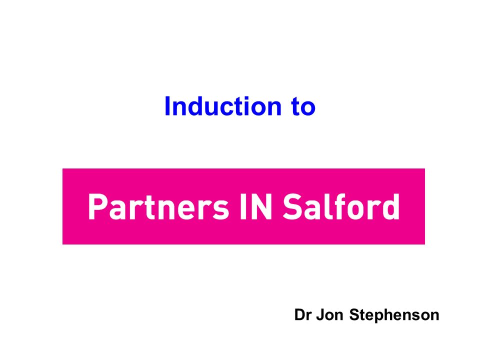 Induction to Dr Jon Stephenson