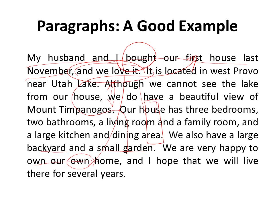 how to write a good paragraph for an essay