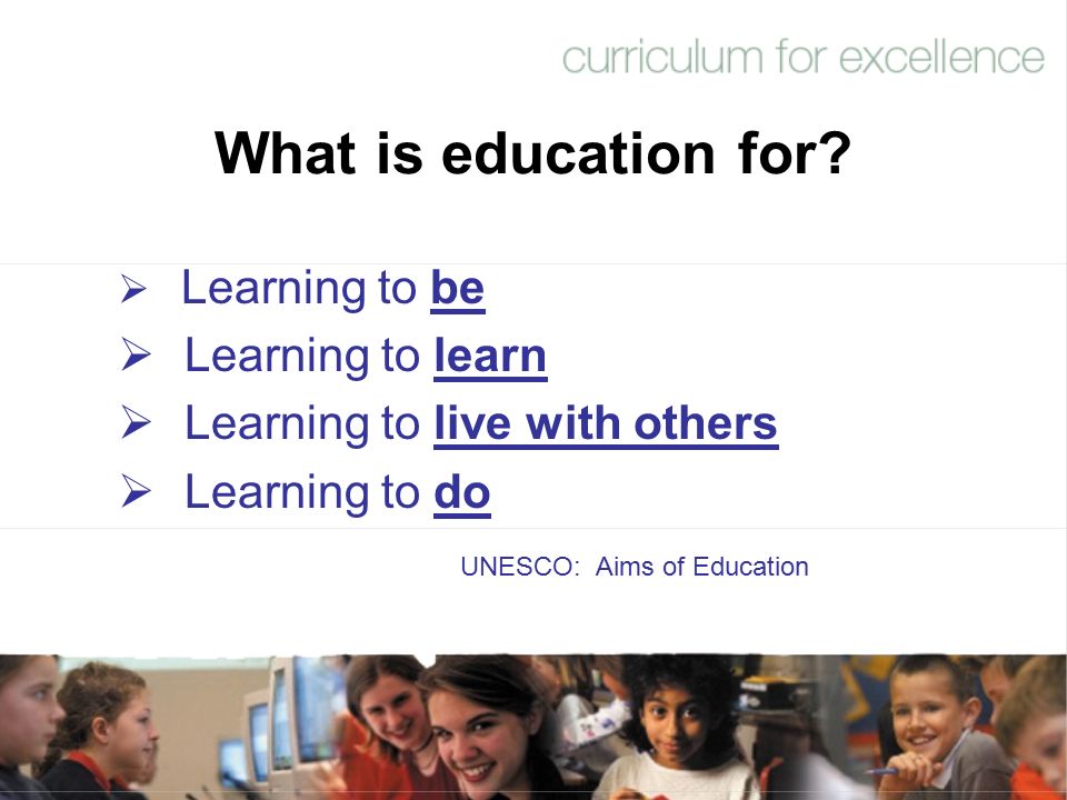 What is education for.