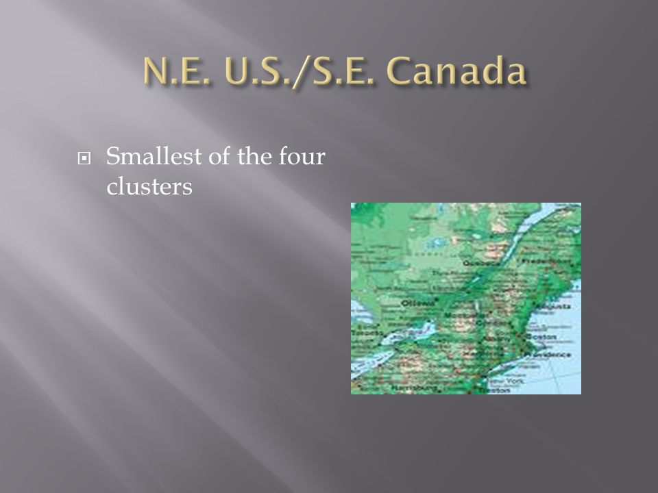  Smallest of the four clusters