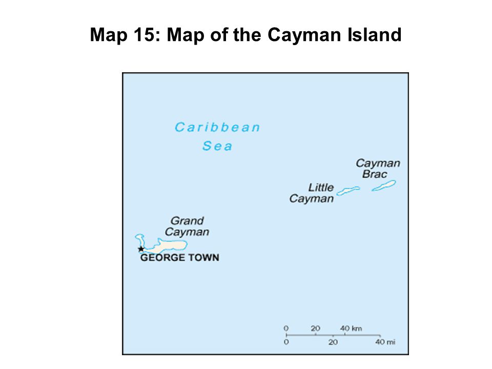 Map 15: Map of the Cayman Island