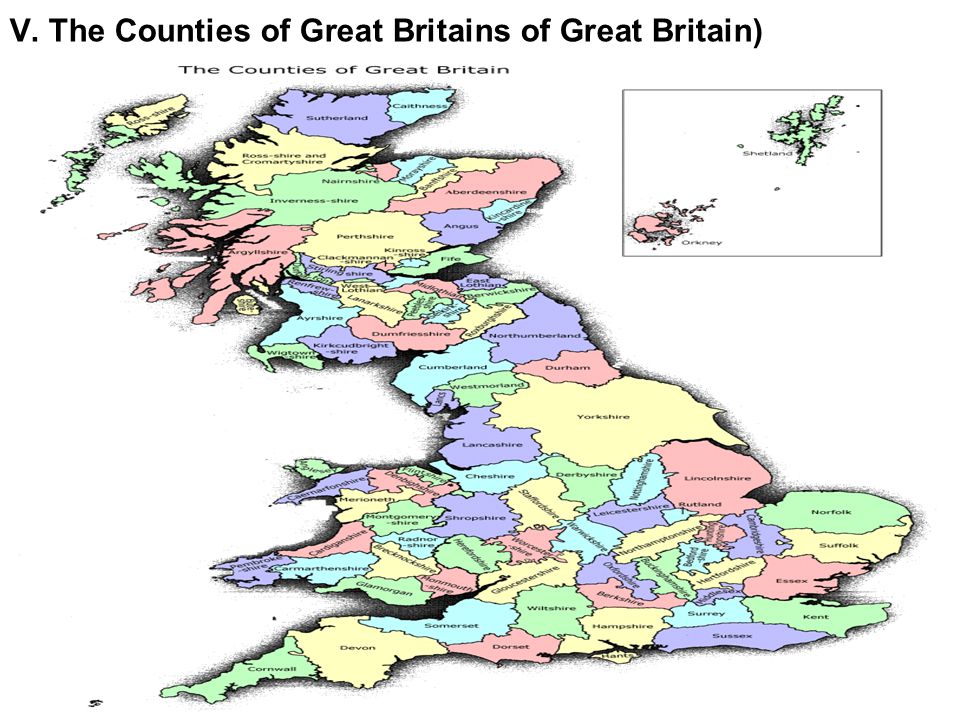 V. The Counties of Great Britains of Great Britain)