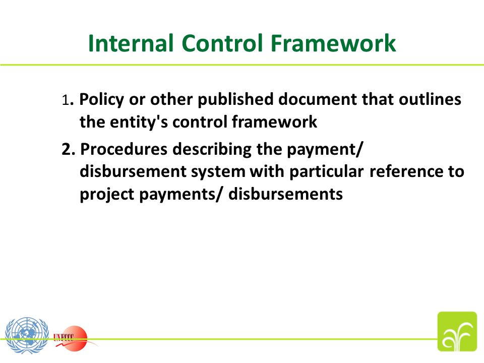 Internal Control Framework 1.
