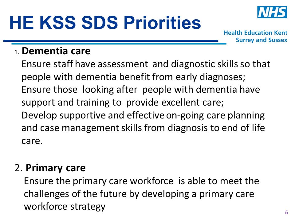 HE KSS SDS Priorities 5 1.