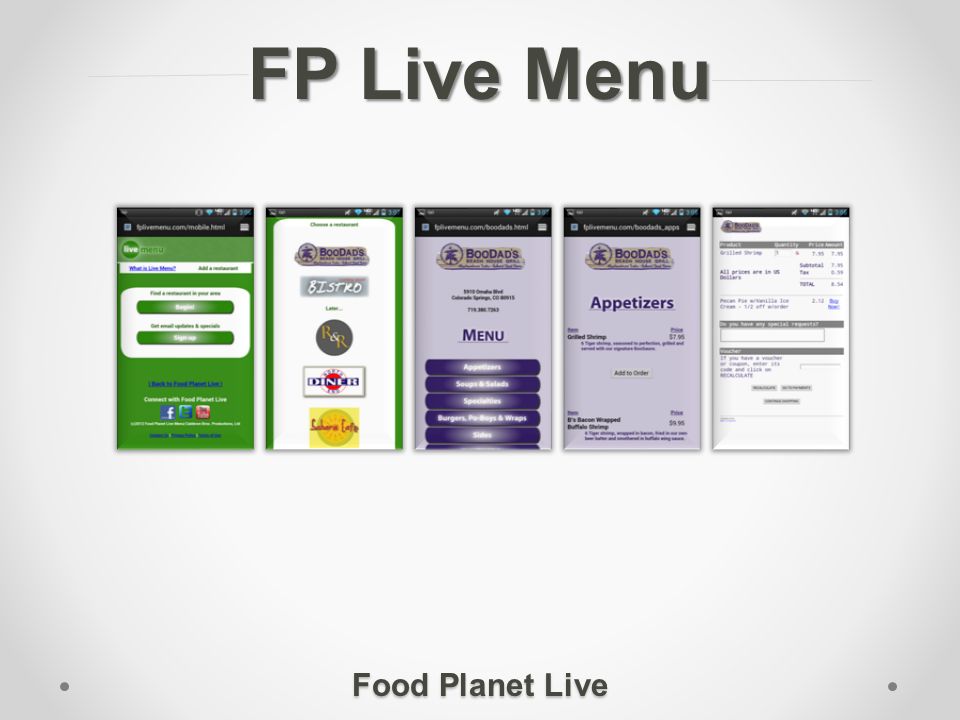 Food Planet Live Video Tour