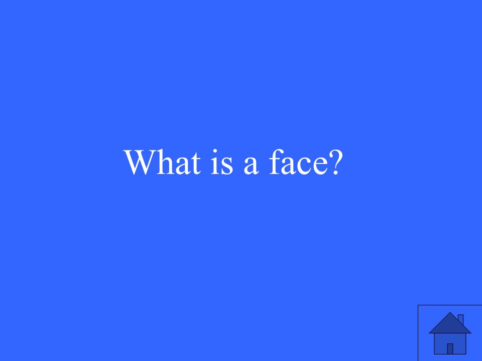 What is a face