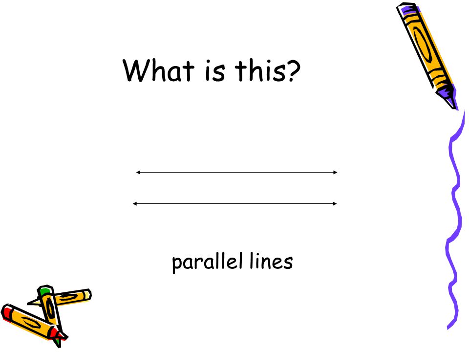 What is this parallel lines