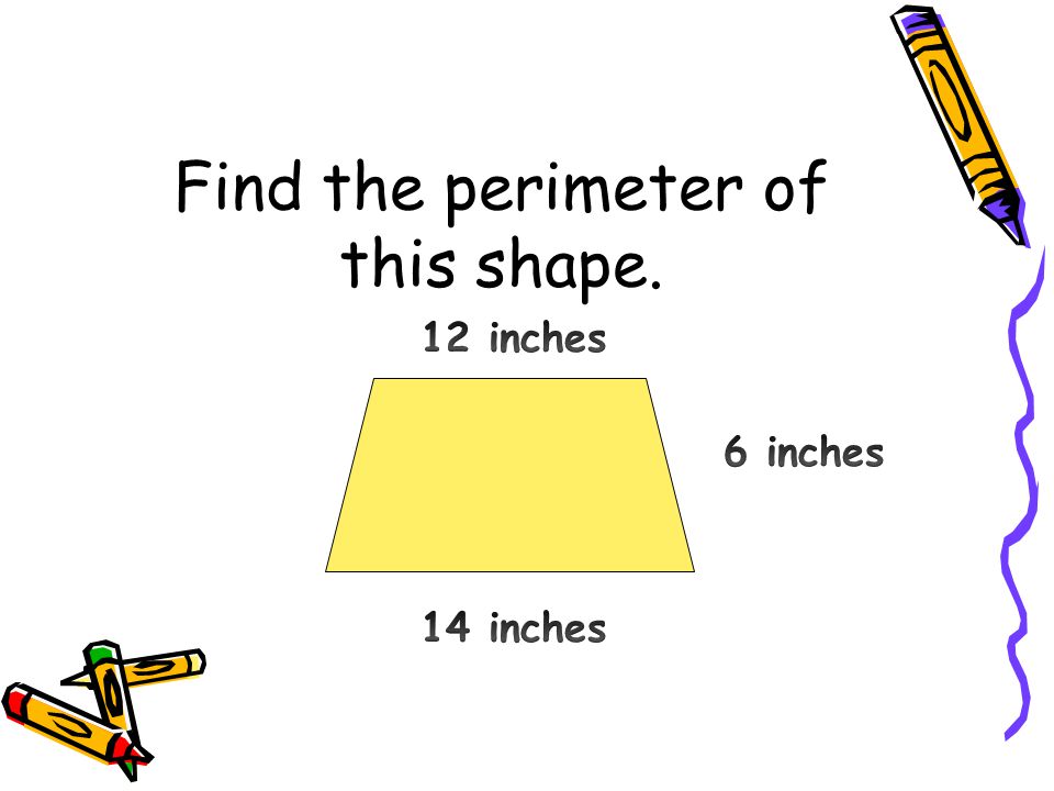 Find the perimeter of this shape.
