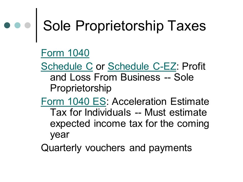 organizational forms sole proprietorship partnership corporation c ez form