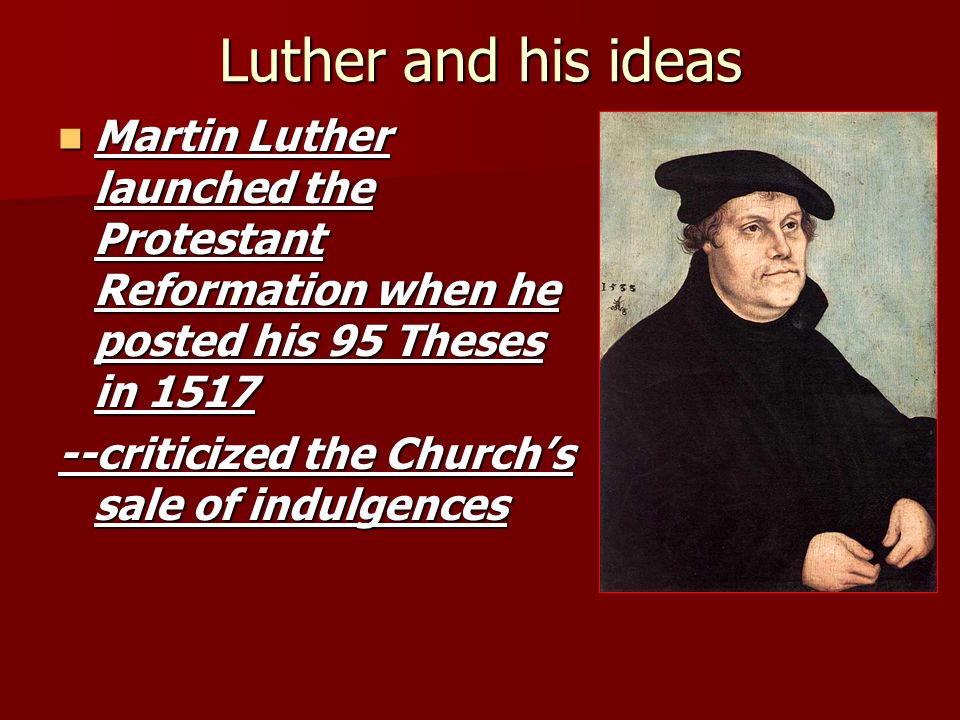 martin luther and thesis Martin luther's 95 theses paved the way for the birth of a great spiritual movement called the protestant reformation the reformation ultimately signaled the. martin luther and thesis Martin luther's 95 theses paved the way for the birth of a great spiritual movement called the protestant reformation the reformation ultimately signaled the.