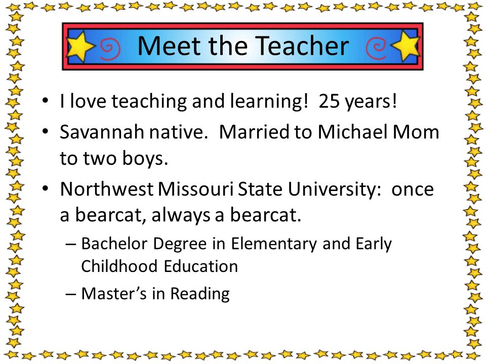 I love teaching and learning. 25 years. Savannah native.