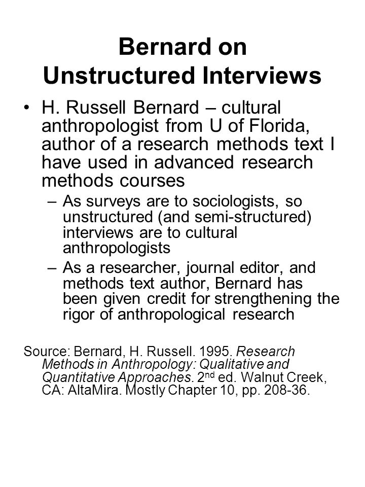 Russell Bernard Research Methods In Anthropology Pdf