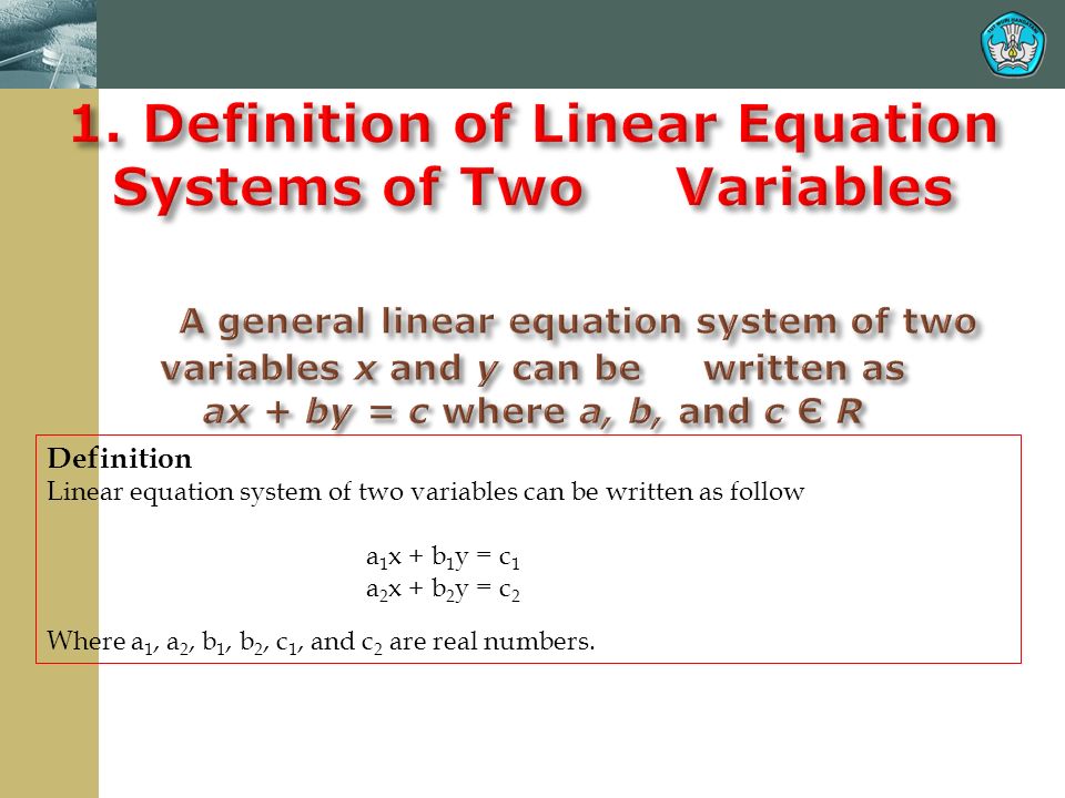 Definition Of Equation In Two Variables Jennarocca Definition Linear Equation System Of Two Variables Can Be Written