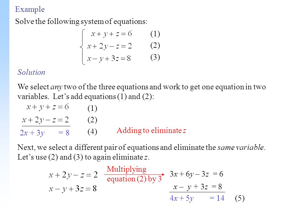 How To Solve One Equation With Two Variables Talkchannels Identifying Solutions A Solution Of System Three Equations In