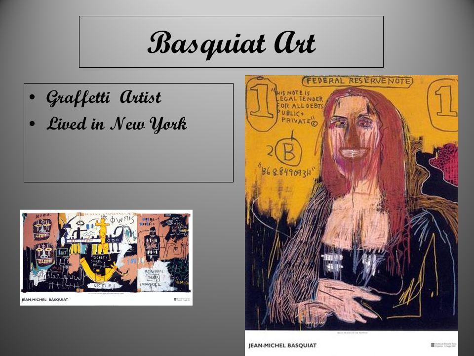 Basquiat Art Graffetti Artist Lived in New York
