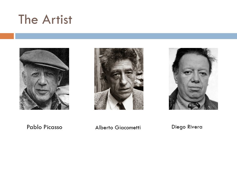 The Artist Pablo Picasso Alberto Giacometti Diego Rivera