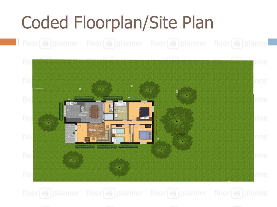 Coded Floorplan/Site Plan